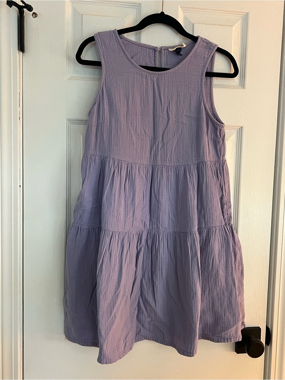 Universal Thread Lavender Sleeveless Tiered Cotton Dress
